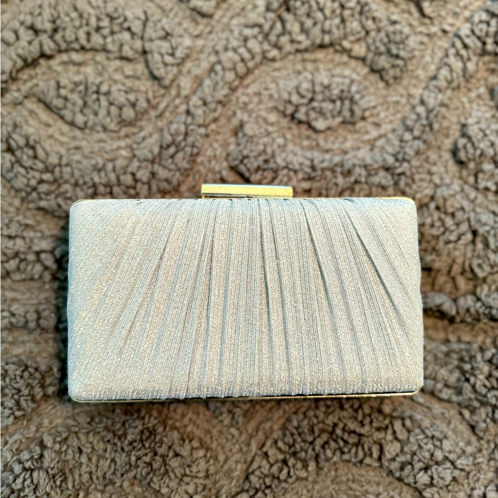 Silver Evening Clutch Bag